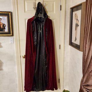 Velvet Renaissance Medieval Cloak Cape Lined with Satin - Medium